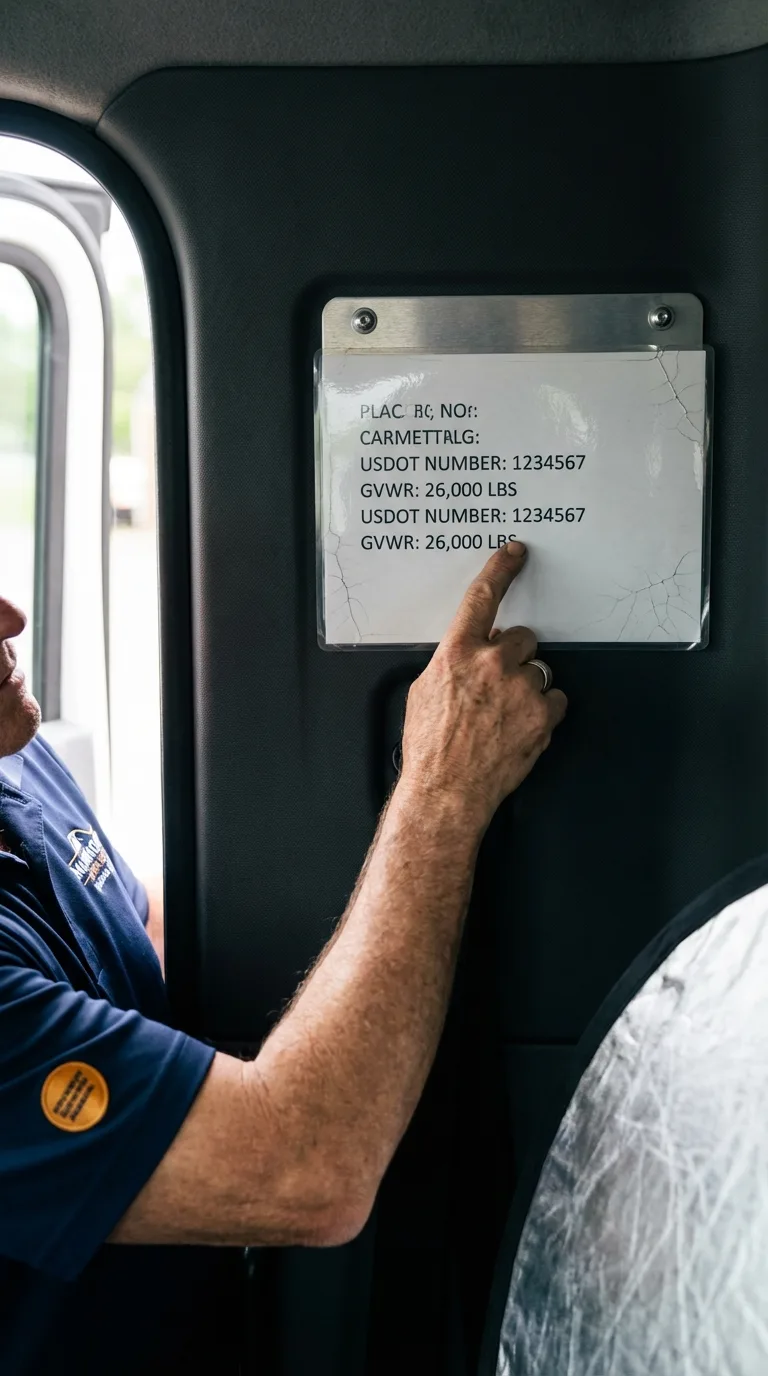 USDOT licensing placard verification in Chester Springs
